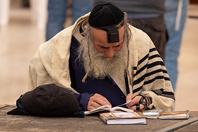Jewish man at the Western Wall