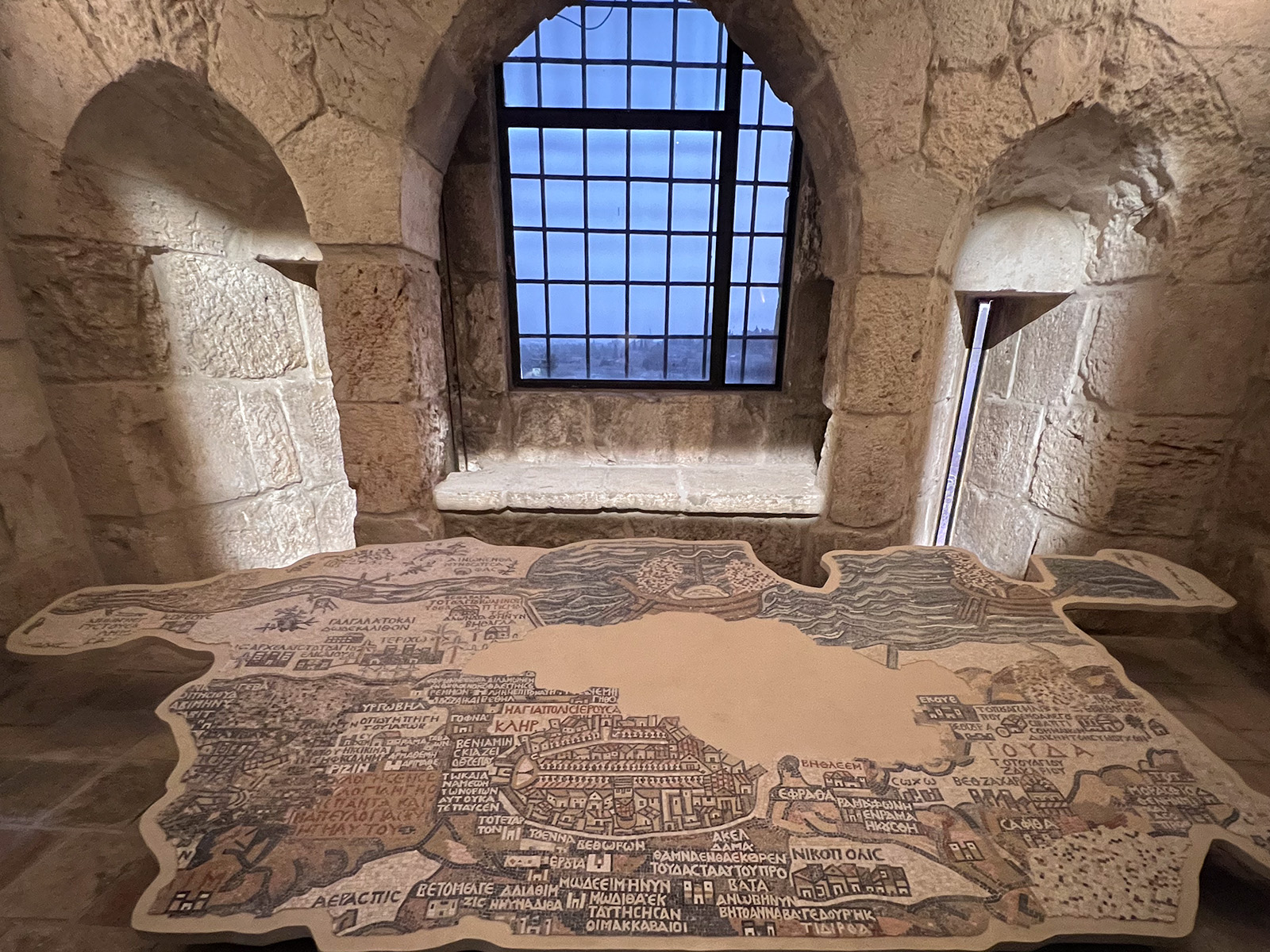 Medaba Map - Tower of David Jerusalem Museum